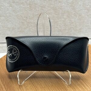 Ray-Ban Sunglasses Glasses Case Black Hard‎ Clamshell EUC